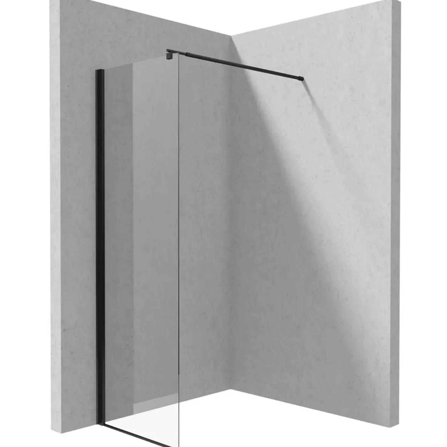 Parete doccia walk-in Idrostile 500x2000 mm nero