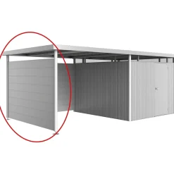 Parete laterale per casetta Biohort HighLine H2 Argento