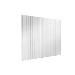 Parete posteriore per legnaia Biohort WoodStock 230 grigio quarzo metallizzato