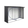Parete posteriore per legnaia Biohort Woodstock 300 grigio scuro metallizzato