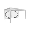 Parete scorrevole per pergola in vetro Biohort vetro trasp 5 m grigio quarzo met