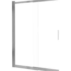 Parete vasca da bagno Idrostile 100x140 cm acciaio spazzolato