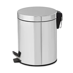 Pattumiera a pedale 5 l ø 20,5x26,5 cm cromata