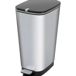 Pattumiera a pedale Chic Bin Steel L 42 l argento