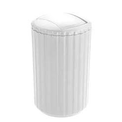 Pattumiera con coperchio oscillante Allstar Minas 3 l bianco