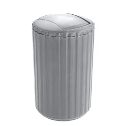 Pattumiera con coperchio oscillante Allstar Minas 3 l grigio