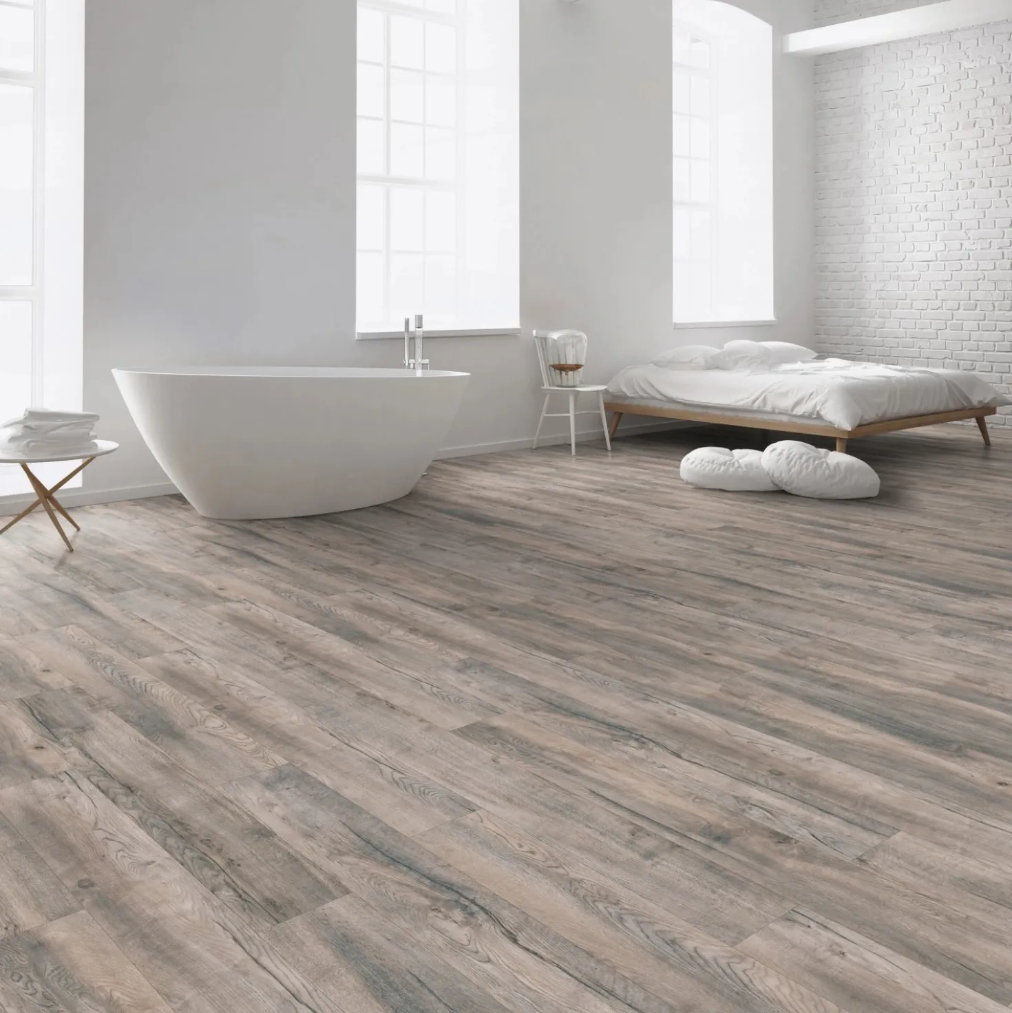 Pavimento laminato Kaindl Proganic rovere Saloon Tombstone sp. 8,5 mm 2,14 m²