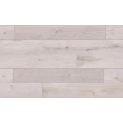 Pavimento SPC Airflow grigio chiaro sp 5+1 mm 121x19,2 cm