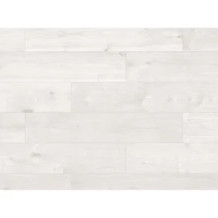 Pavimento SPC Lunarwood grigio chiaro sp 6 mm 121x19,2 cm