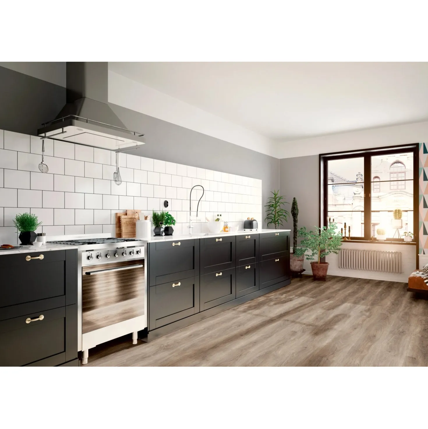 Pavimento SPC rovere Lucca sp 4,3 mm 18x122 cm