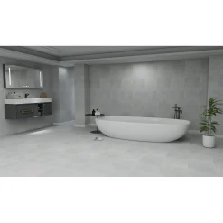 Pavimento SPC Zurich Robust cemento sp 5,5 91,4x45,7 cm