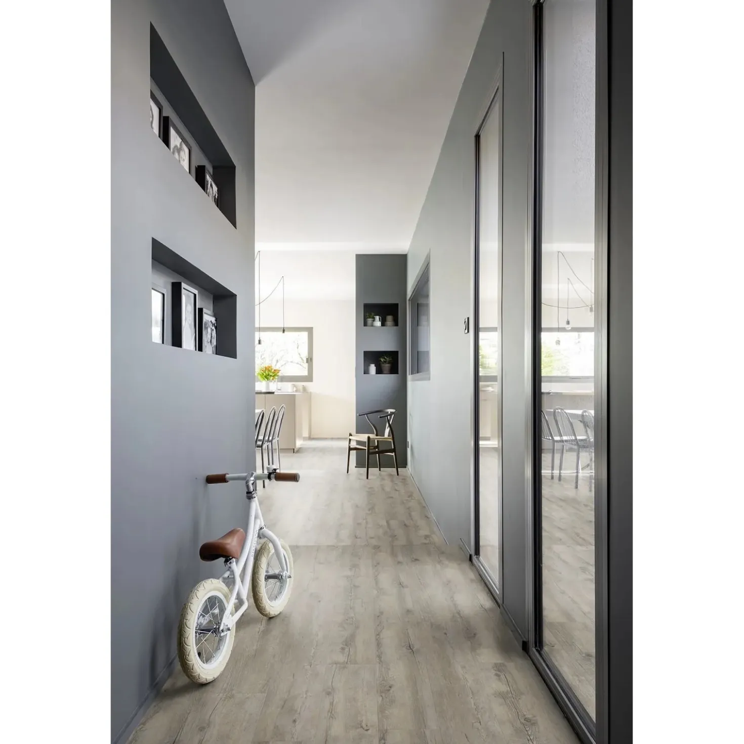 Pavimento vinilico Senso Premium Clic 55 pecan sp 4,5 mm 123,9x21,4 cm