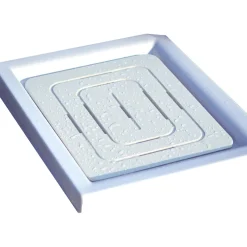 Pedana doccia in Okumè Marino 54x68 cm bianco