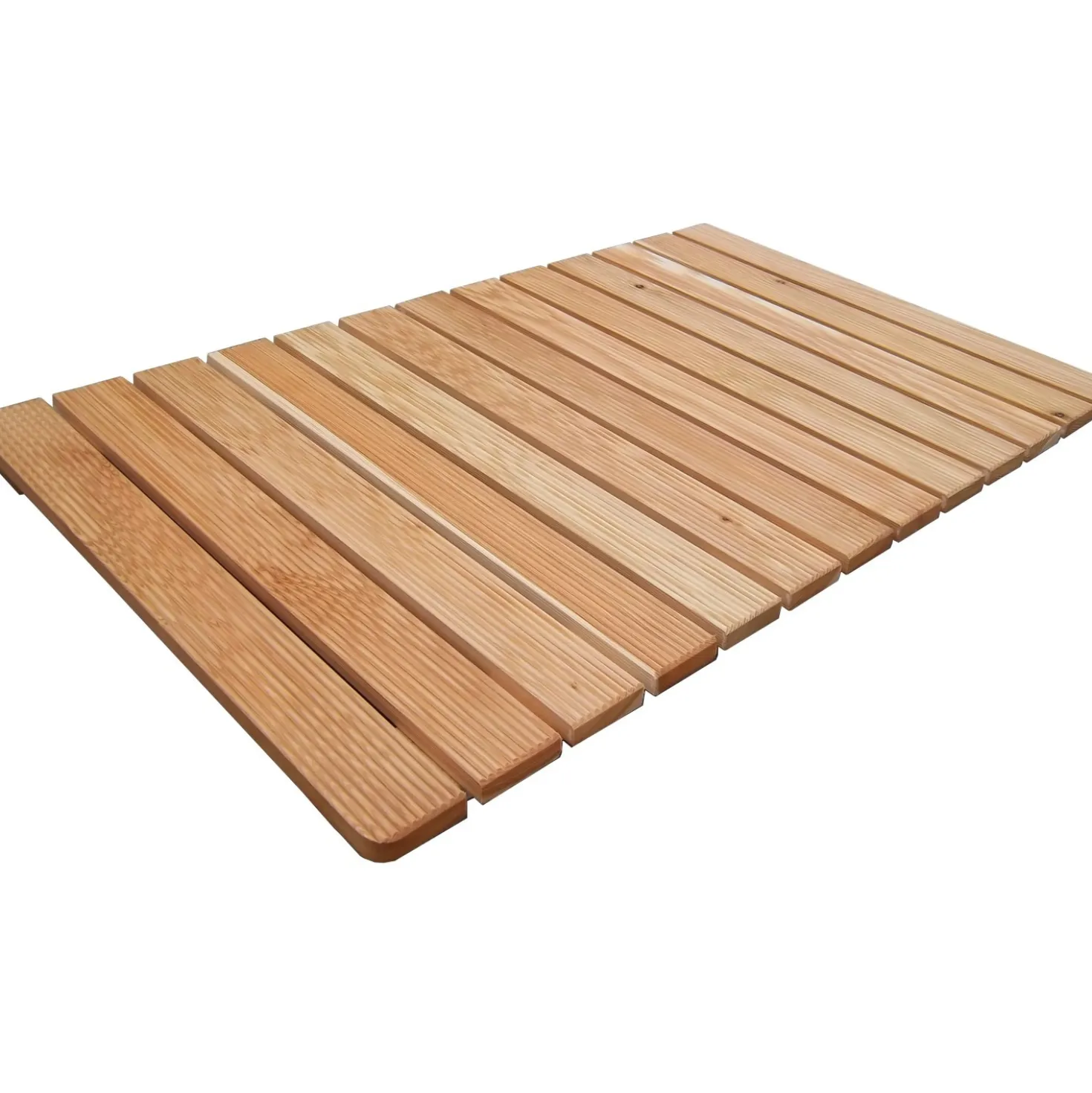 Pedana doccia larice 103x62 cm naturale