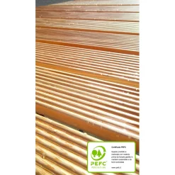 Pedana doccia larice 103x62 cm naturale