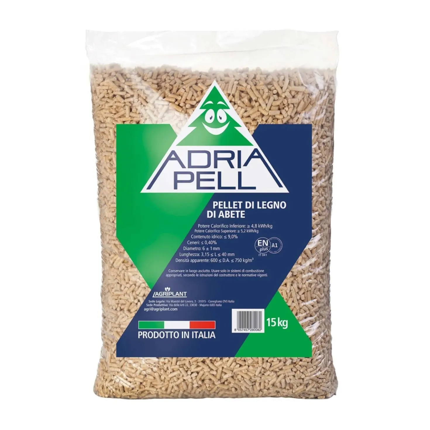 Pellet Adriapell puro abete - Sacco da 15 Kg