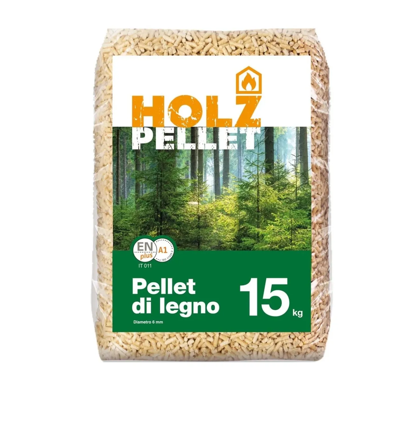 Pellet Holz conifera - Sacco da 15 kg