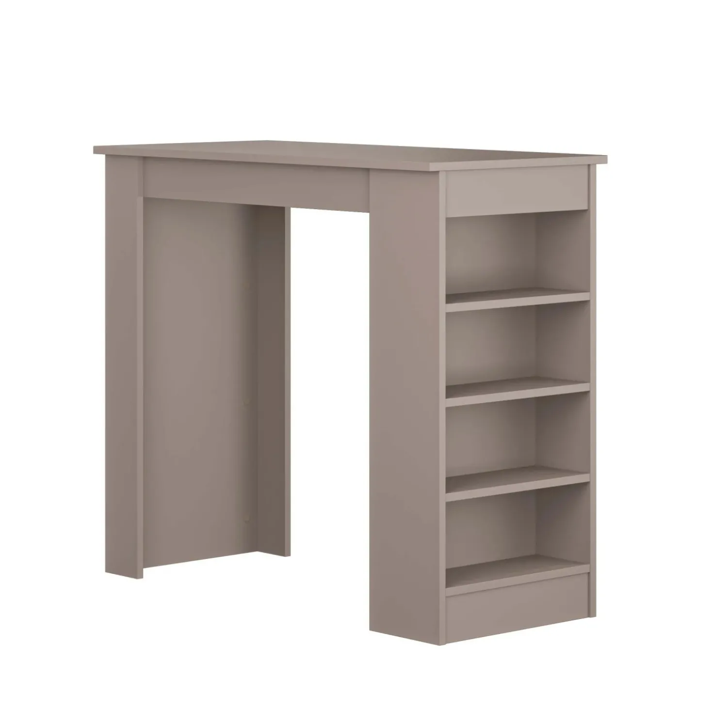 Penisola Swallow con piano e struttura mocha 117x54x102 cm