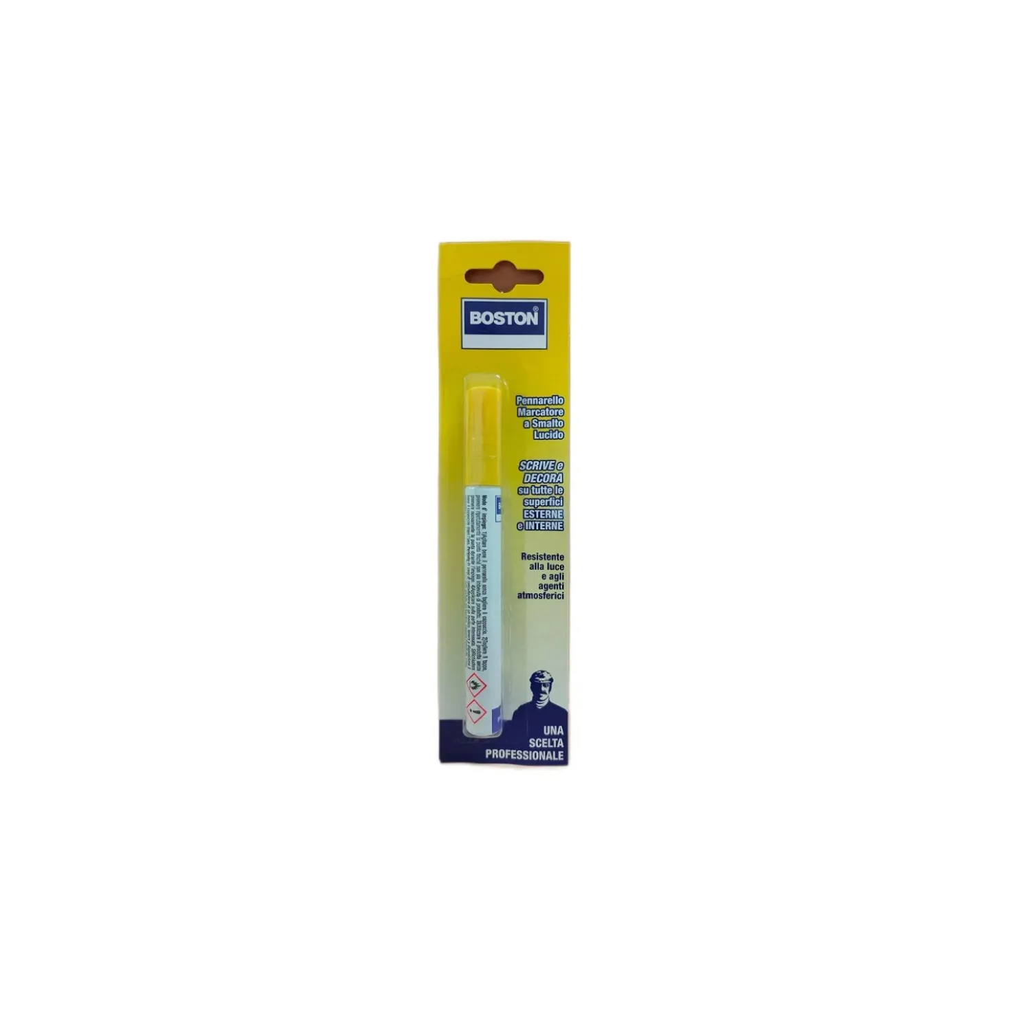 Pennarello marcatore a smalto Boston giallo