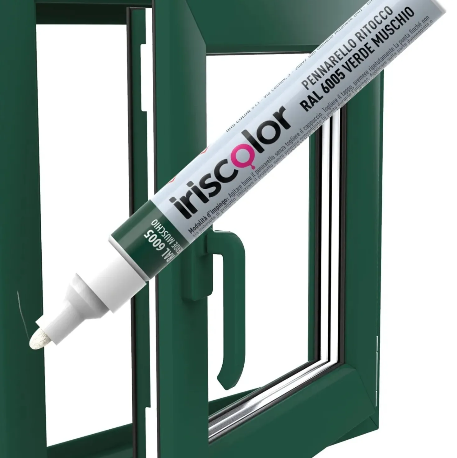 Pennarello vernice Iris Color Ral 6005 verde muschio lucido