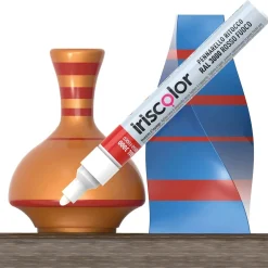 Pennarello vernice Iris Color Ral 3000 rosso fuoco lucido