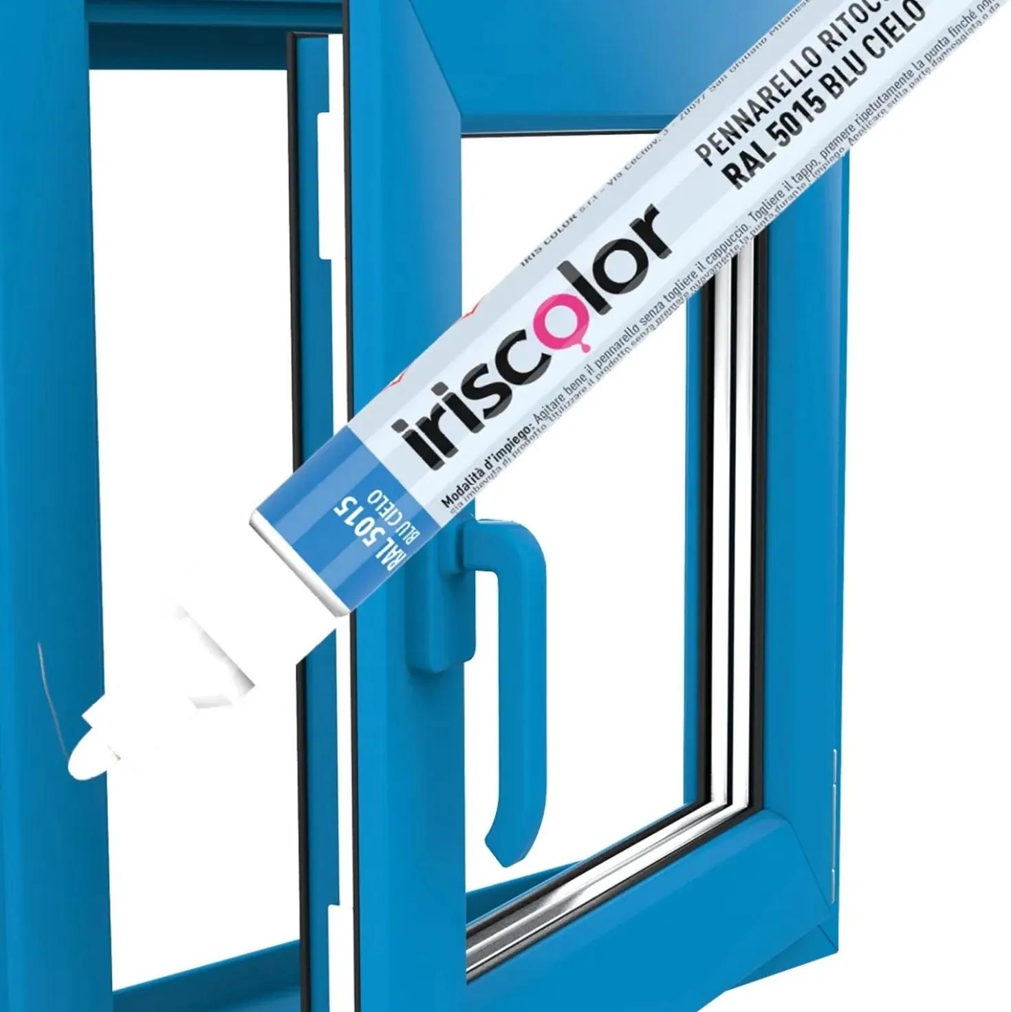 Pennarello vernice Iris Color Ral 5015 blu cielo lucido