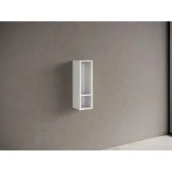 Pensile bagno a giorno reversibile Caren 50x15x22 cm finitura laccato opaco