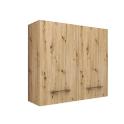Pensile bagno sospeso con 2 ante 60 cm effetto legn rovere nodato