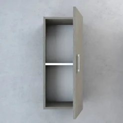 Pensile bagno sospeso con 1 anta 30x70 cm larice grigio
