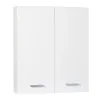 Pensile bagno sospeso con 2 ante 60x70 cm bianco lucido
