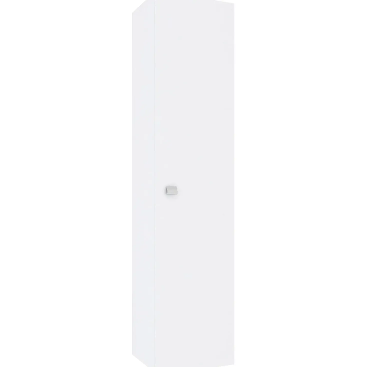 Pensile con anta dx reversibile bianco lucido 31,5x140x16 cm