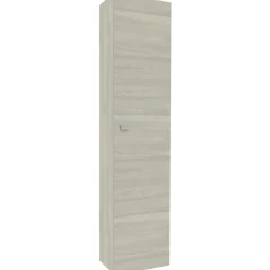 Pensile con anta dx reversibile rovere grigio 31,5x140x16 cm