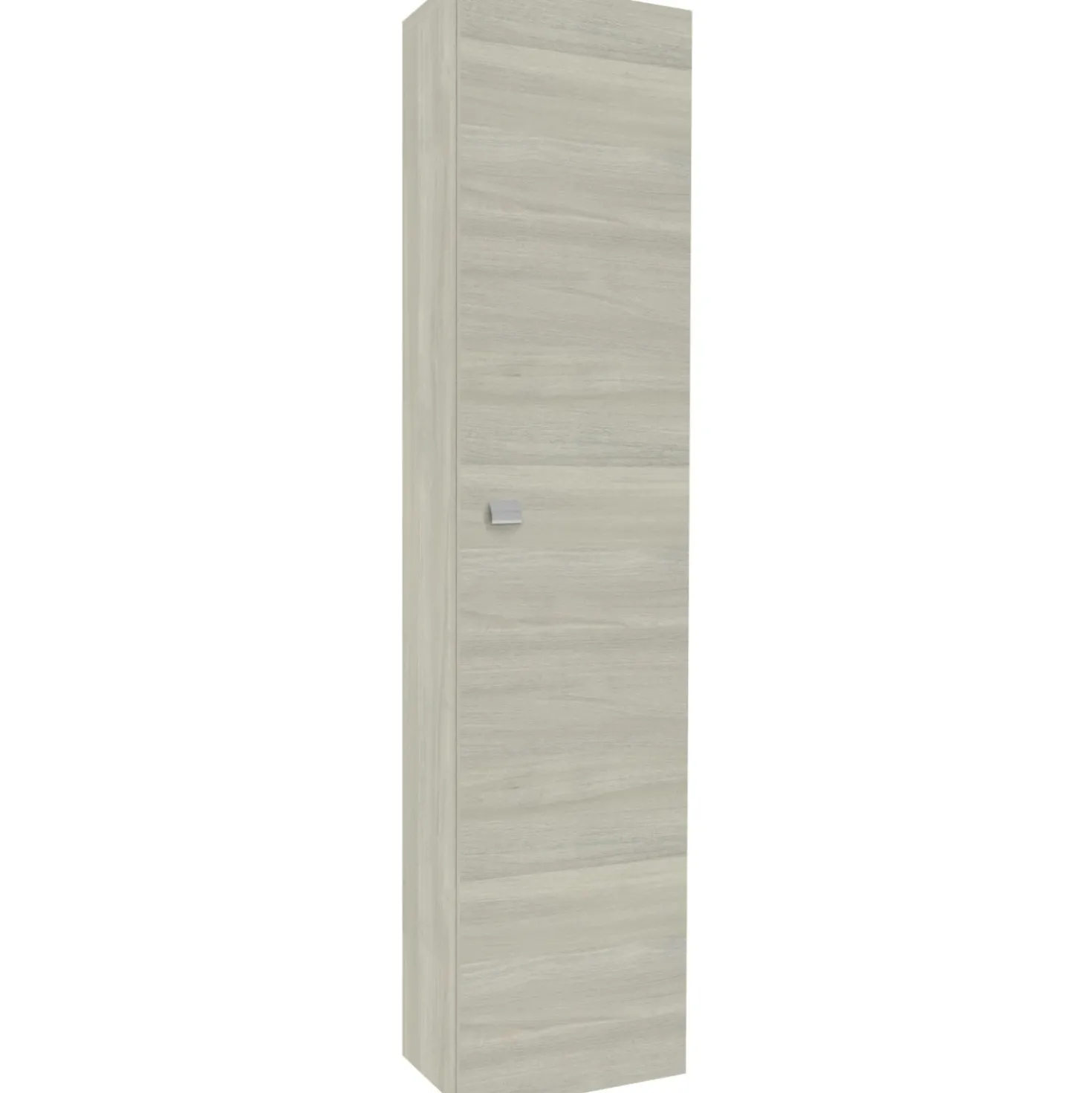 Pensile con anta dx reversibile rovere grigio 31,5x140x16 cm