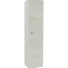 Pensile con anta dx reversibile rovere bianco 31,5x140x16 cm