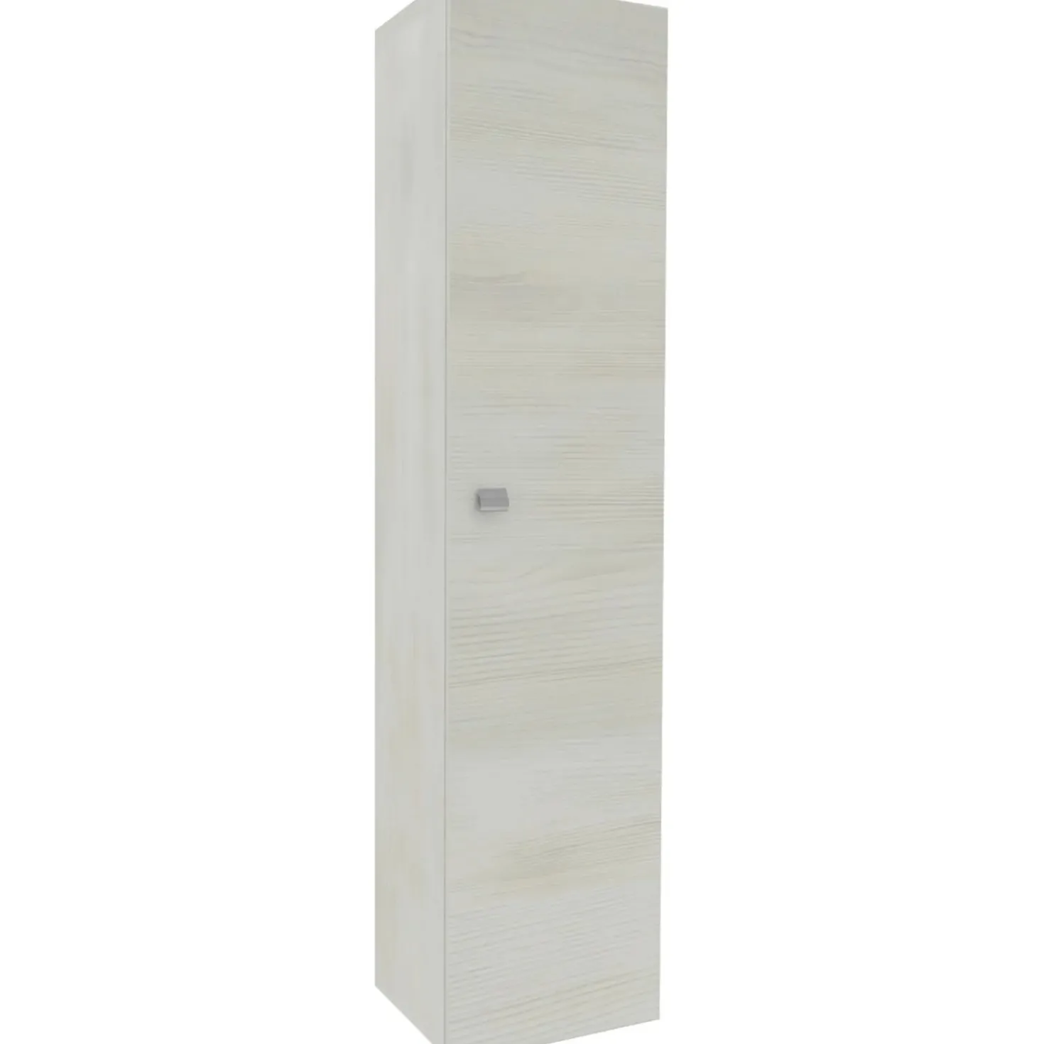 Pensile con anta dx reversibile rovere bianco 31,5x140x16 cm