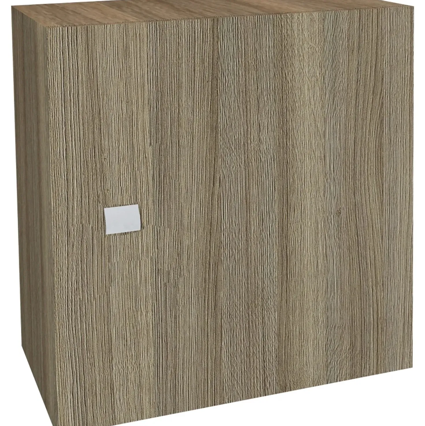 Pensile cubo anta reversibile rovere beige 45x45x16 cm