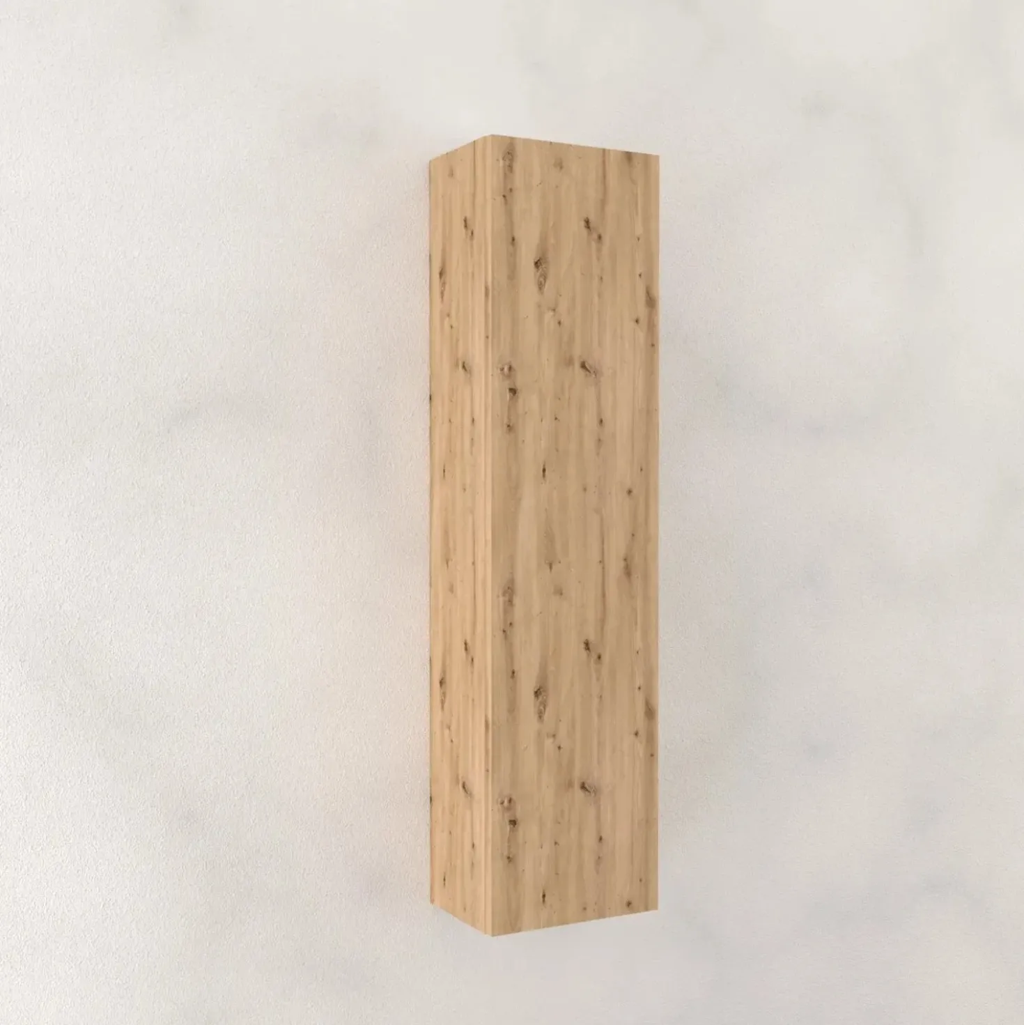 Pensile reversibile Modula rovere nodato con 1 anta 25x100x18 cm