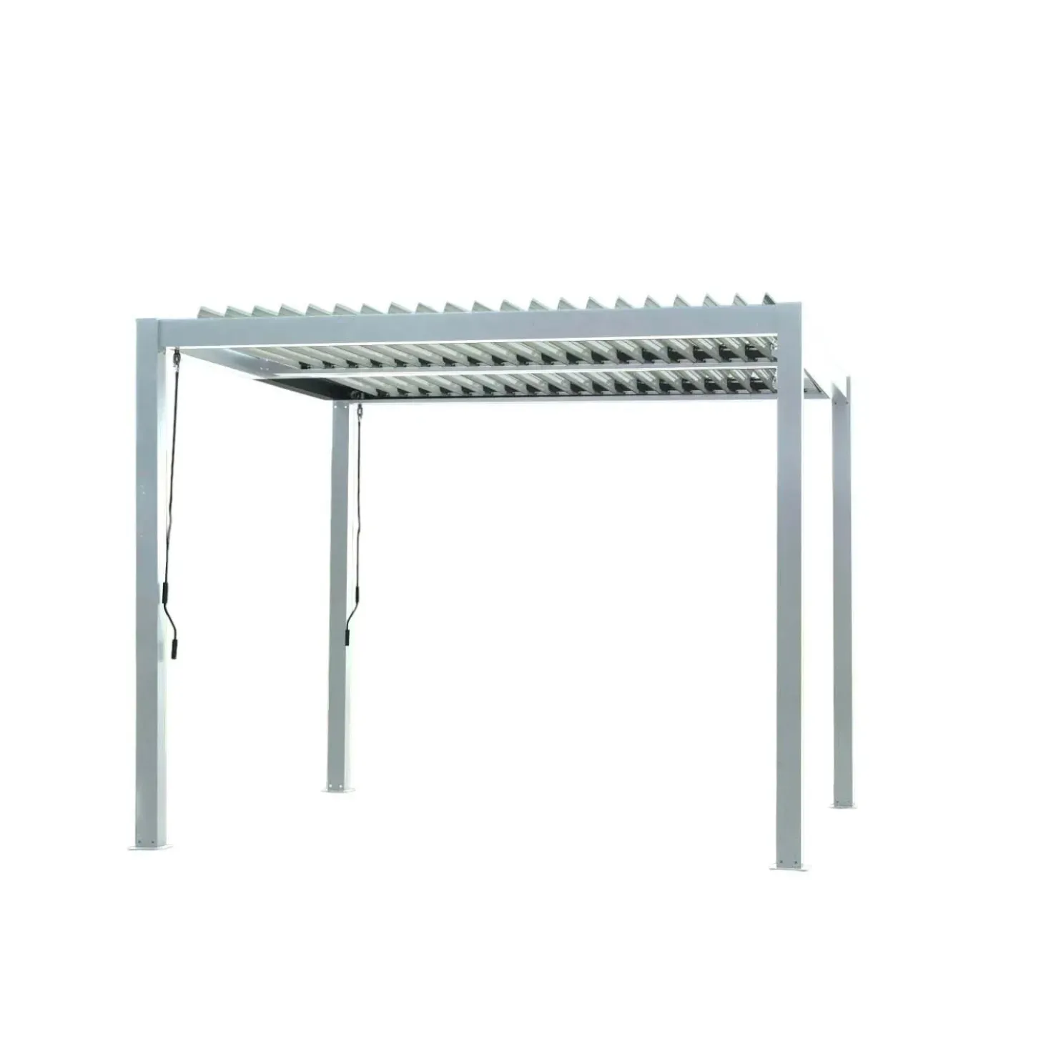 Pergola bioclimatica in alluminio Tennessee 300x300 cm bianco