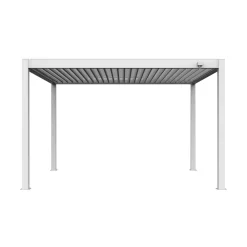 Pergola bioclimatica in alluminio Atena120 295x392xH250 cm bianco