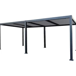 Pergola bioclimatica in alluminio Solanum Twin 300x600xH240 cm antracite