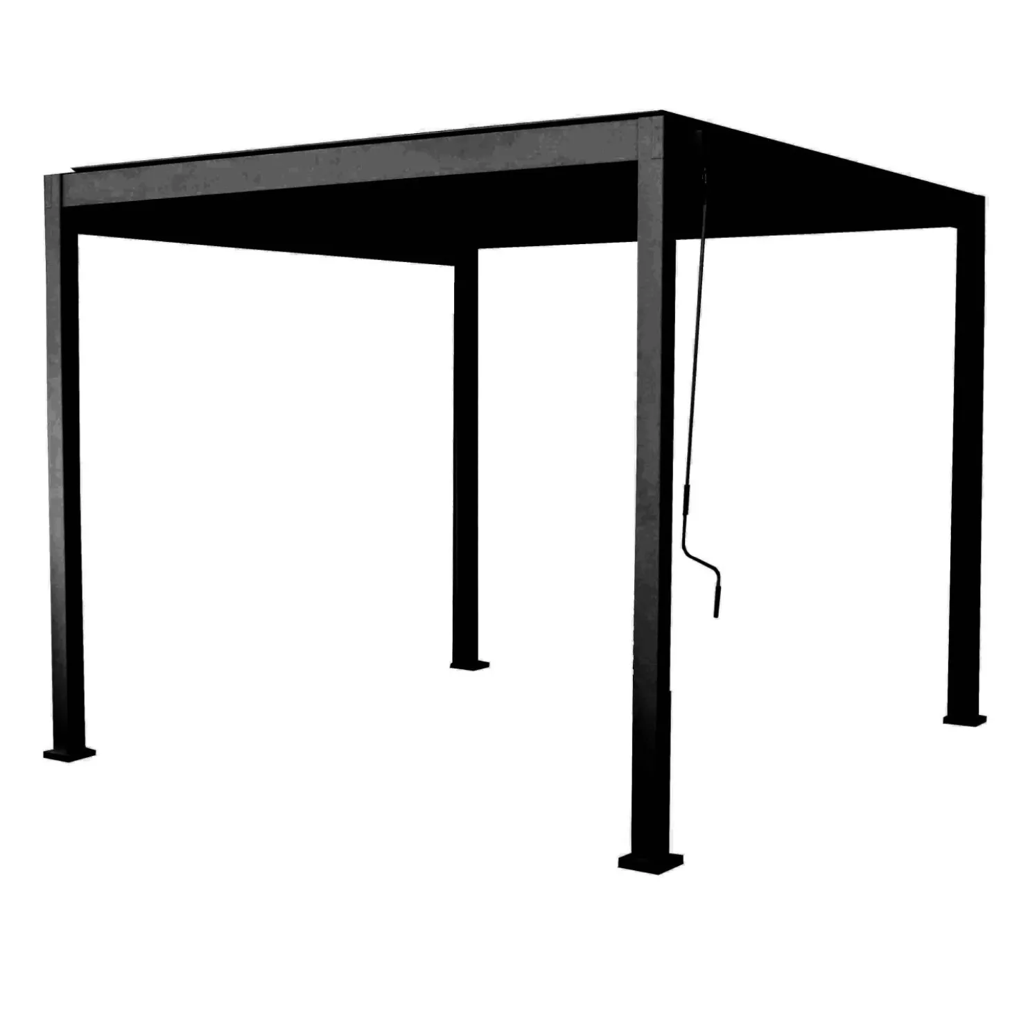 Pergola bioclimatica in alluminio Topeka 300x300 cm antracite