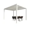 Pergola bioclimatica in alluminio Atena100 295x295xH250 cm bianco