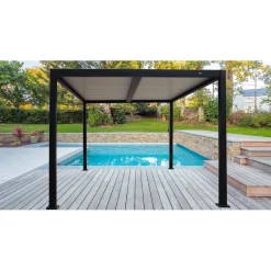 Pergola bioclimatica in alluminio Solanum Plus 300x400xH240 cm antracite