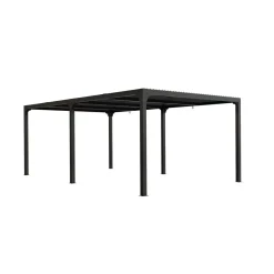 Pergola bioclimatica in alluminio 3660 antracite 360x600 cm