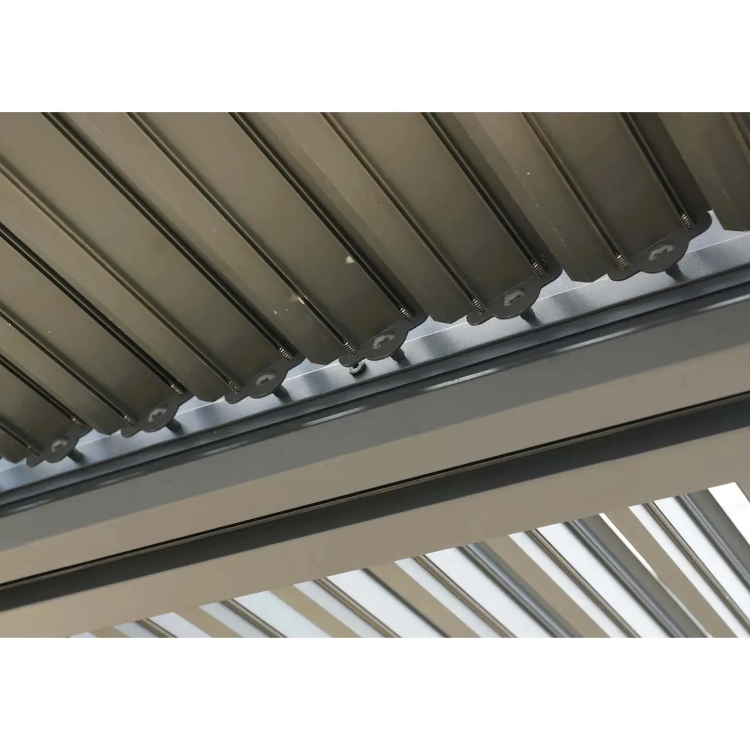 Pergola bioclimatica in alluminio 3630 antracite 360x300 cm