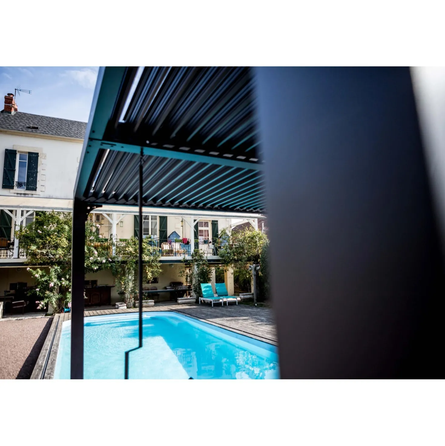 Pergola bioclimatica in alluminio 3630 antracite 360x300 cm