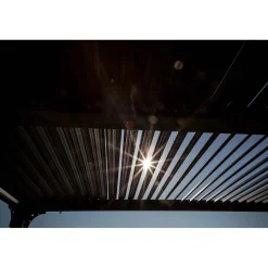 Pergola bioclimatica in alluminio 3630 antracite 360x300 cm