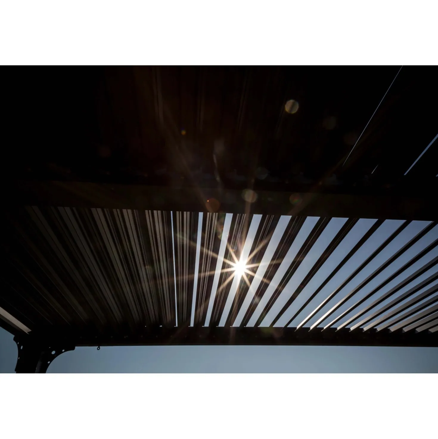 Pergola bioclimatica in alluminio 3630 antracite 360x300 cm