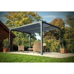 Pergola bioclimatica in alluminio 3630 antracite 360x300 cm