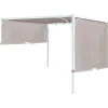 Pergola in acciaio e poliestere Tilcara 298x298xH210cm